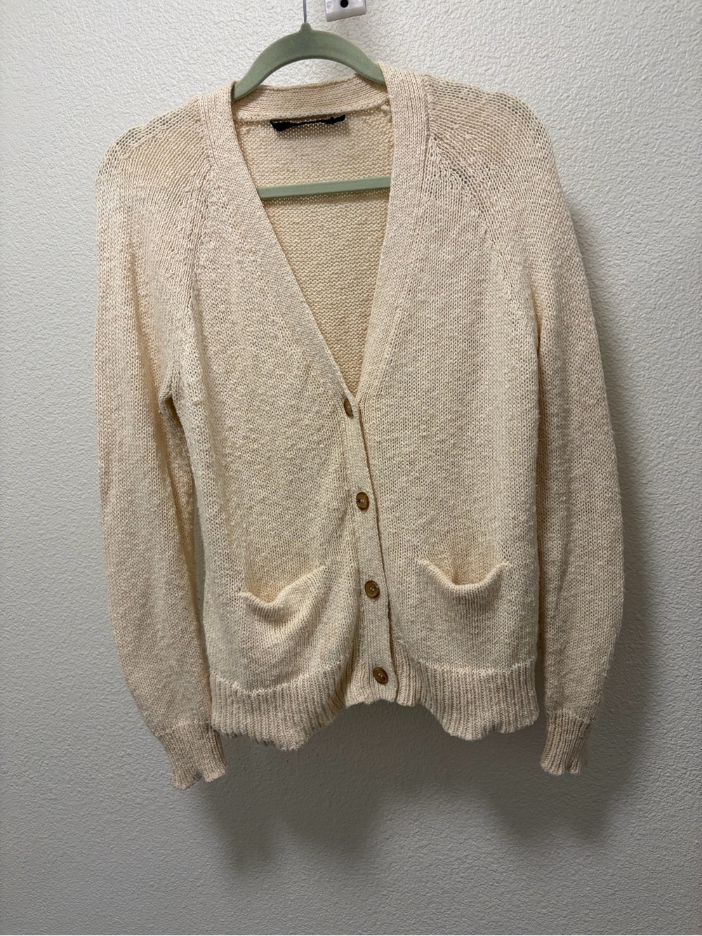 Jenni kayne cotton linen blend sweater size medium